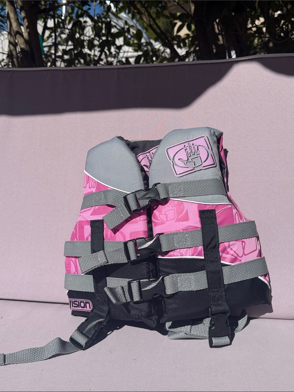 Body Glove Pink and Gray Kids Swim Vest